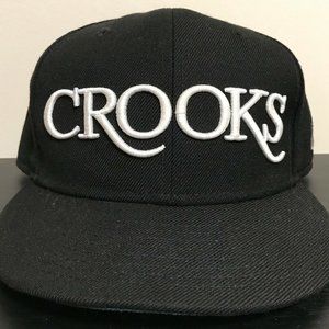 vintage Crooks & Castles x New Era fitted hat 7 1/4 *RARE* great condition